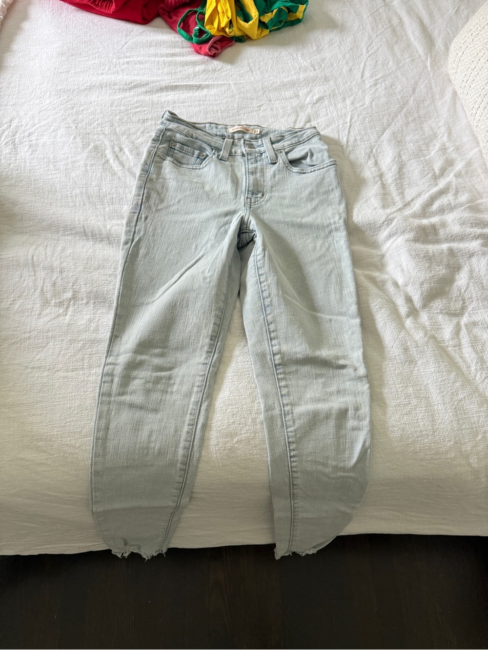Levi Light Wash Women’s Jeans - Casual High Rise Skinny Straight Leg